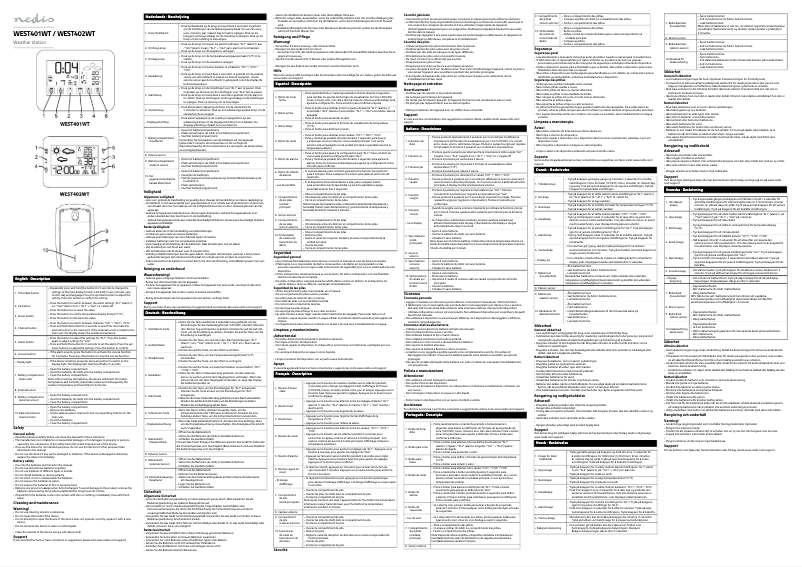 Imagen de la primera página del manual del dispositivo WEST401WT