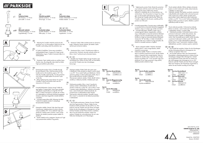 Imagen de la primera página del manual del dispositivo HG07525