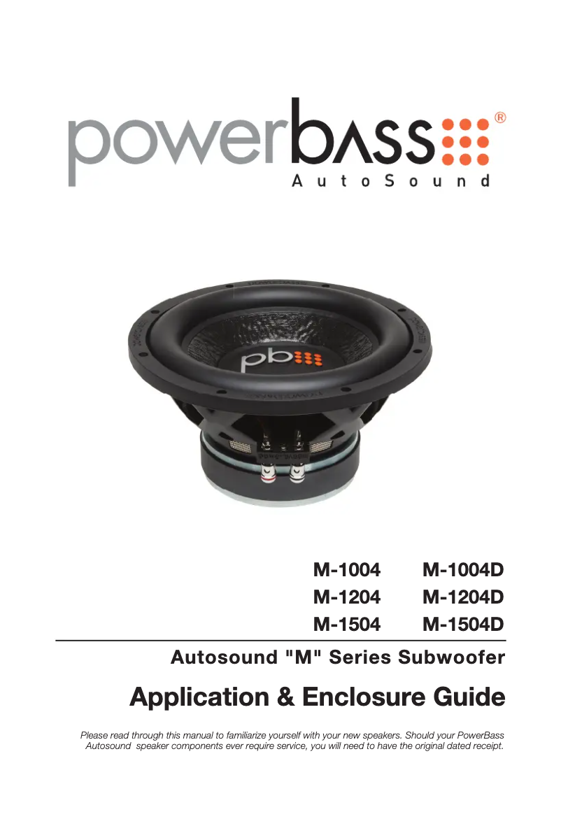 Página 1 del manual Manual de usuario PowerBass M-1004