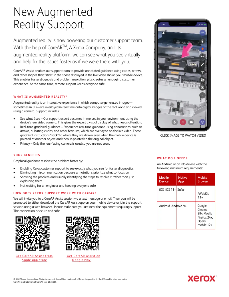 Página 1 del manual Guía de instalación Xerox DocuColor 4 CP