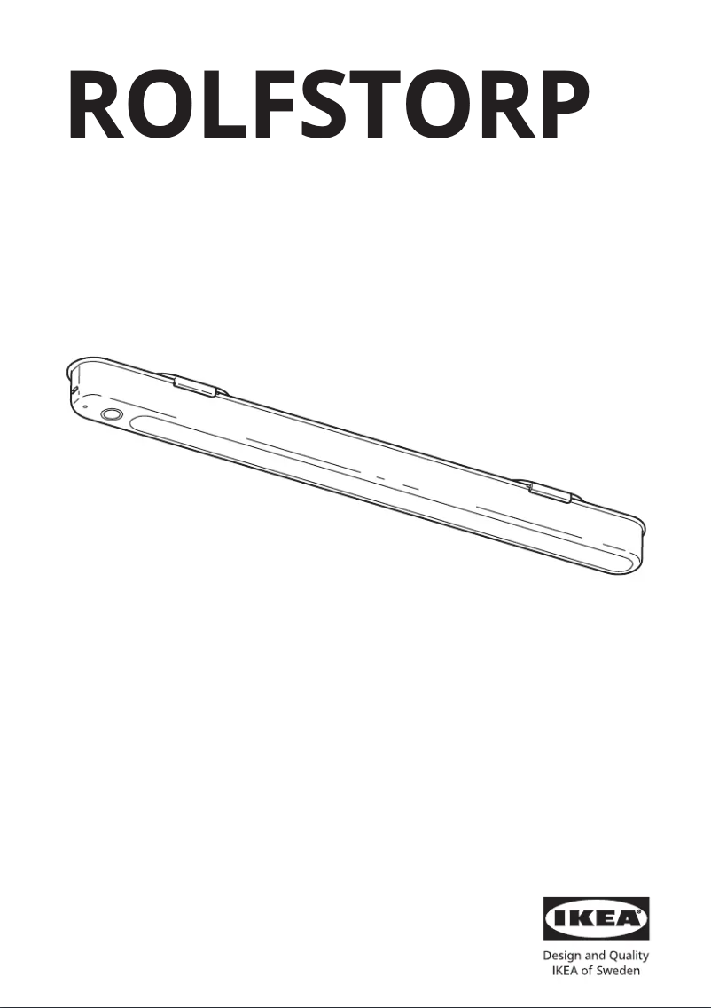 Página 1 del manual Manual de usuario Ikea ROLFSTORP 505.395.64
