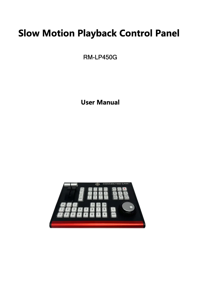 Página 1 del manual Manual de usuario JVC vMix RM-LP450G