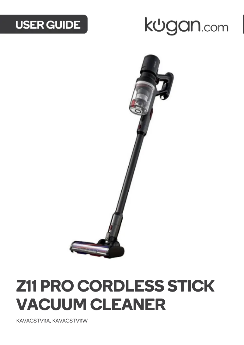 Imagen de la primera página del manual del dispositivo KAVACSTV11W