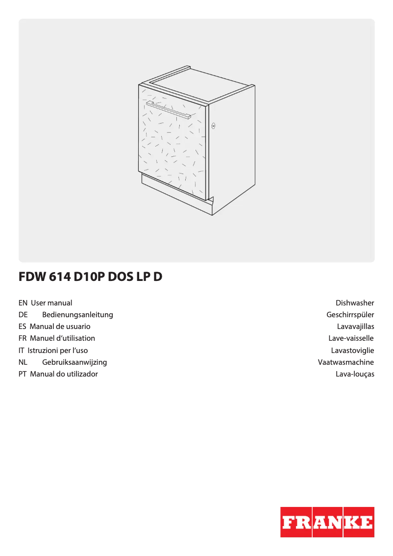 Imagen de la primera página del manual del dispositivo FDW 614 D10P DOS LP D