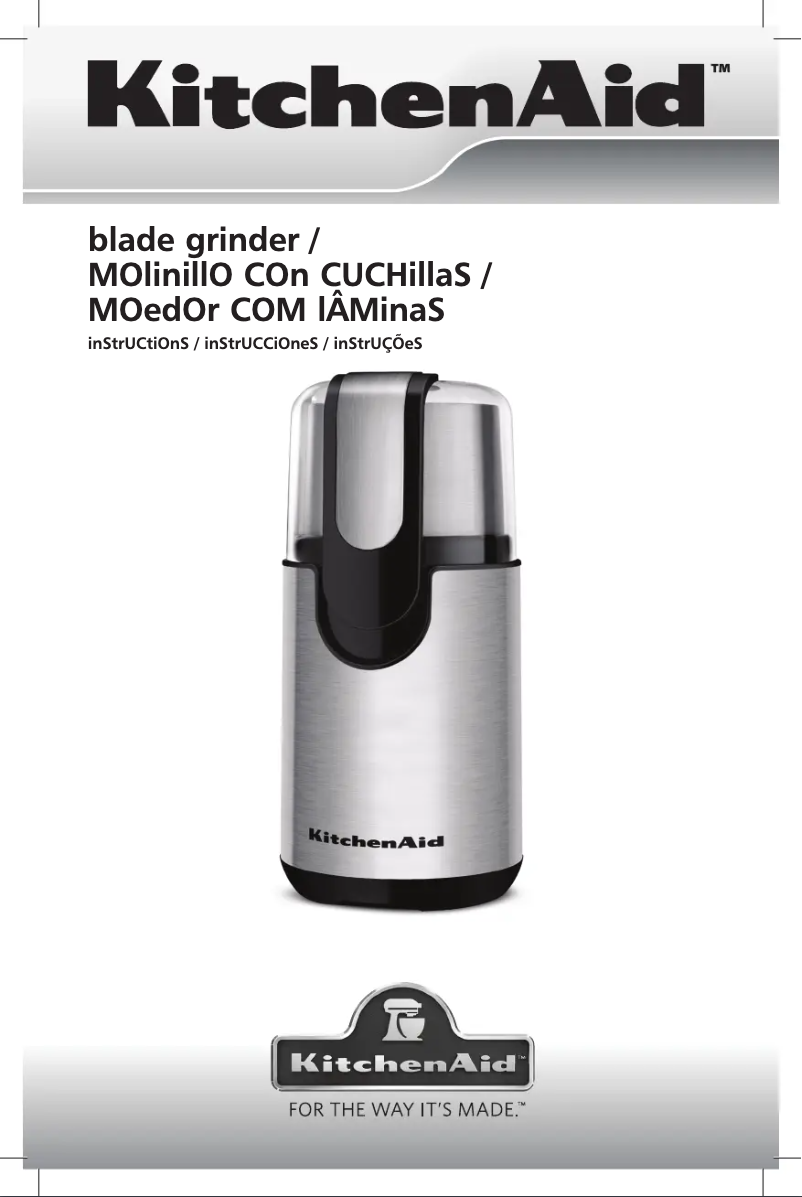 Imagen de la primera página del manual del dispositivo KCG111