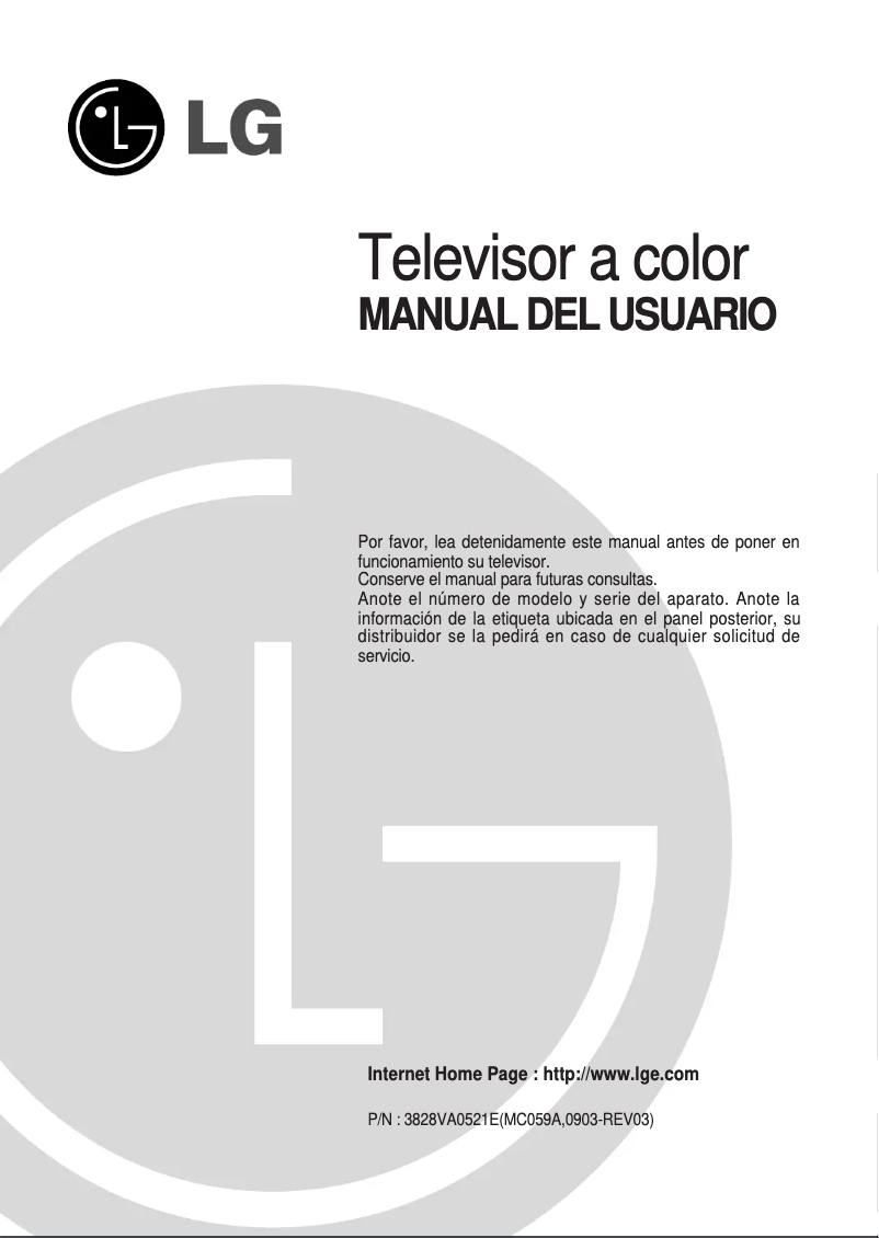 Imagen de la primera página del manual del dispositivo 21FJ5AB