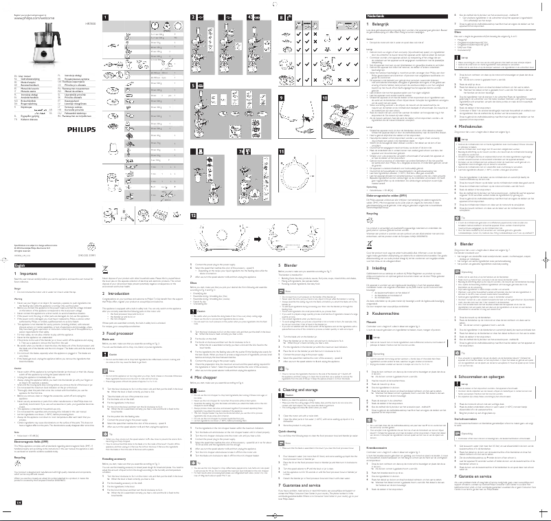 Imagen de la primera página del manual del dispositivo Viva Collection HR7830