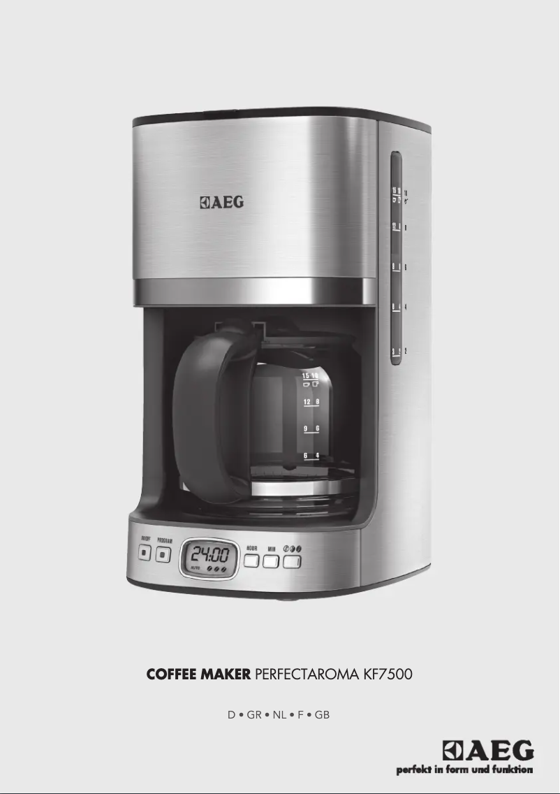 Página 1 del manual Manual de usuario AEG KF7500