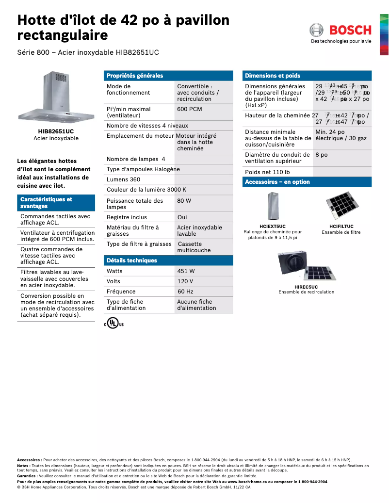 Imagen de la primera página del manual del dispositivo HIB82651UC