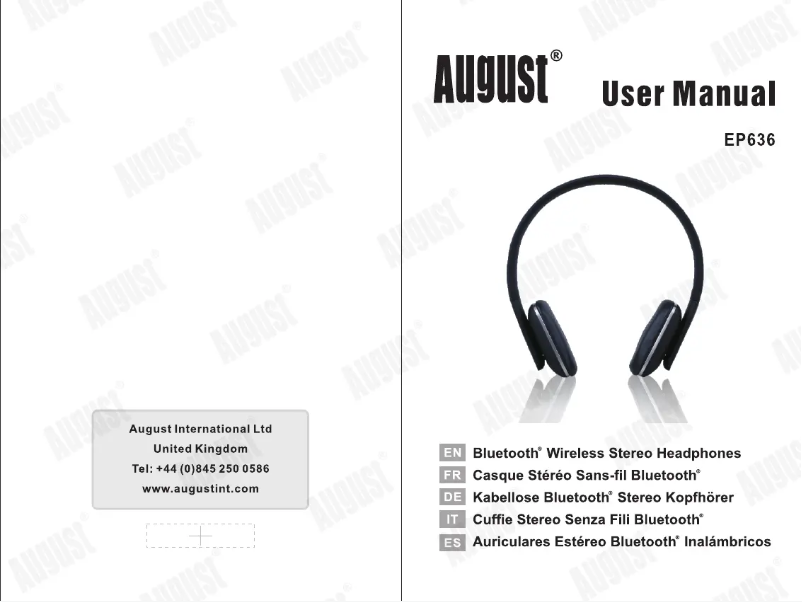 Imagen de la primera página del manual del dispositivo EP636