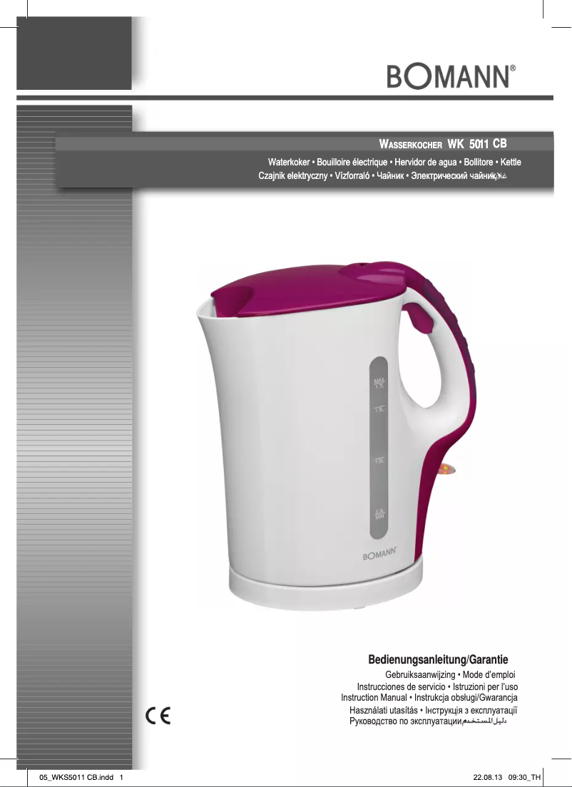 Imagen de la primera página del manual del dispositivo 5011 CB grün