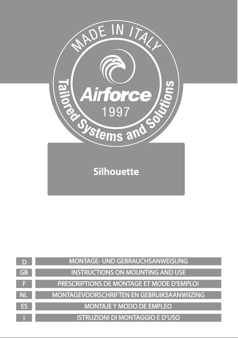 Página 1 del manual Manual de usuario Airforce Silhouette