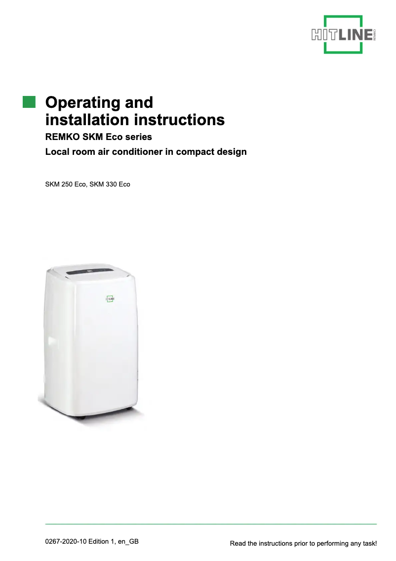 Imagen de la primera página del manual del dispositivo SKM 250 Eco