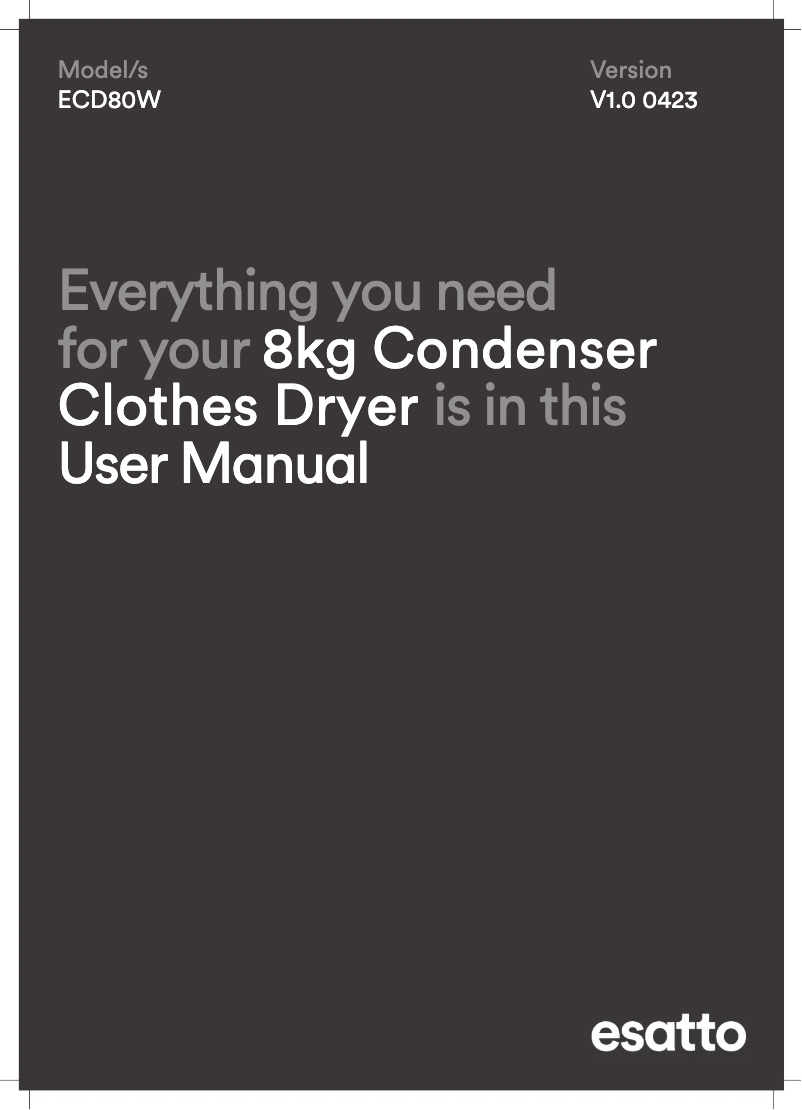 Imagen de la primera página del manual del dispositivo ECD80W