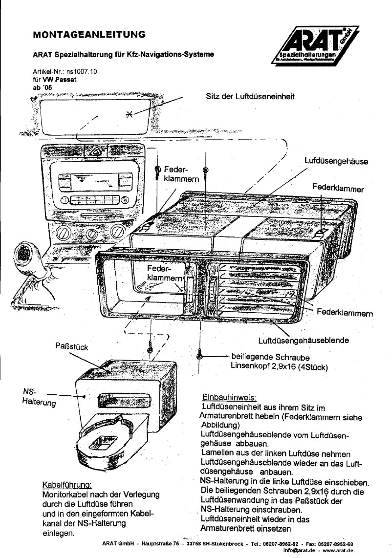 Imagen de la primera página del manual del dispositivo NS1007.10