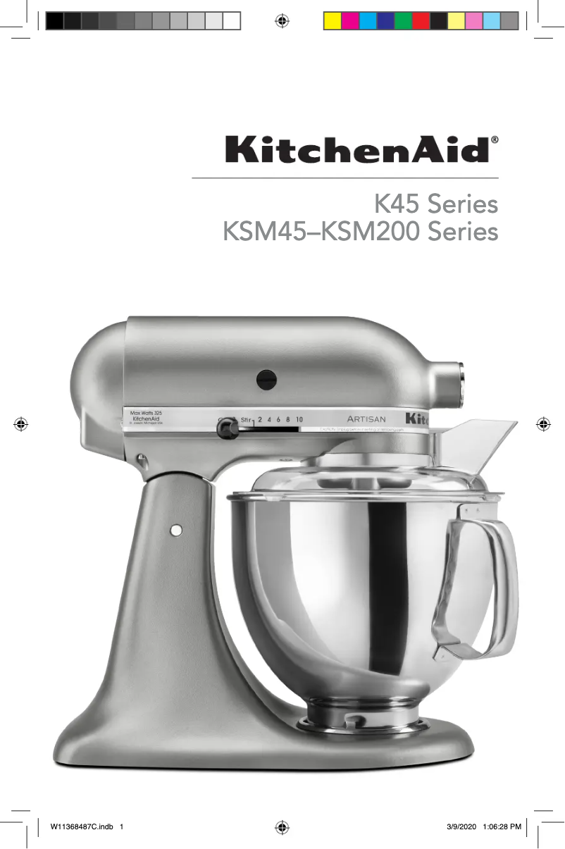 Página nº 1 - Manual de usuario KitchenAid KSM150PSES