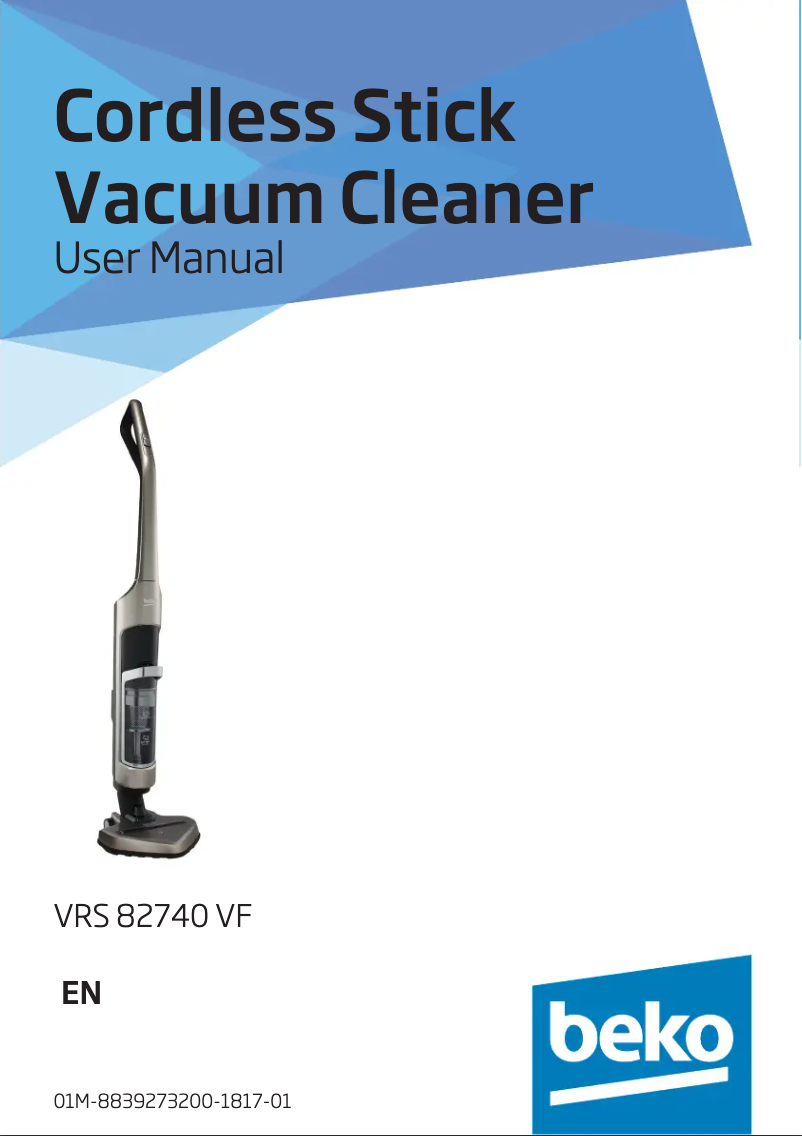 Imagen de la primera página del manual del dispositivo VRS82740VF