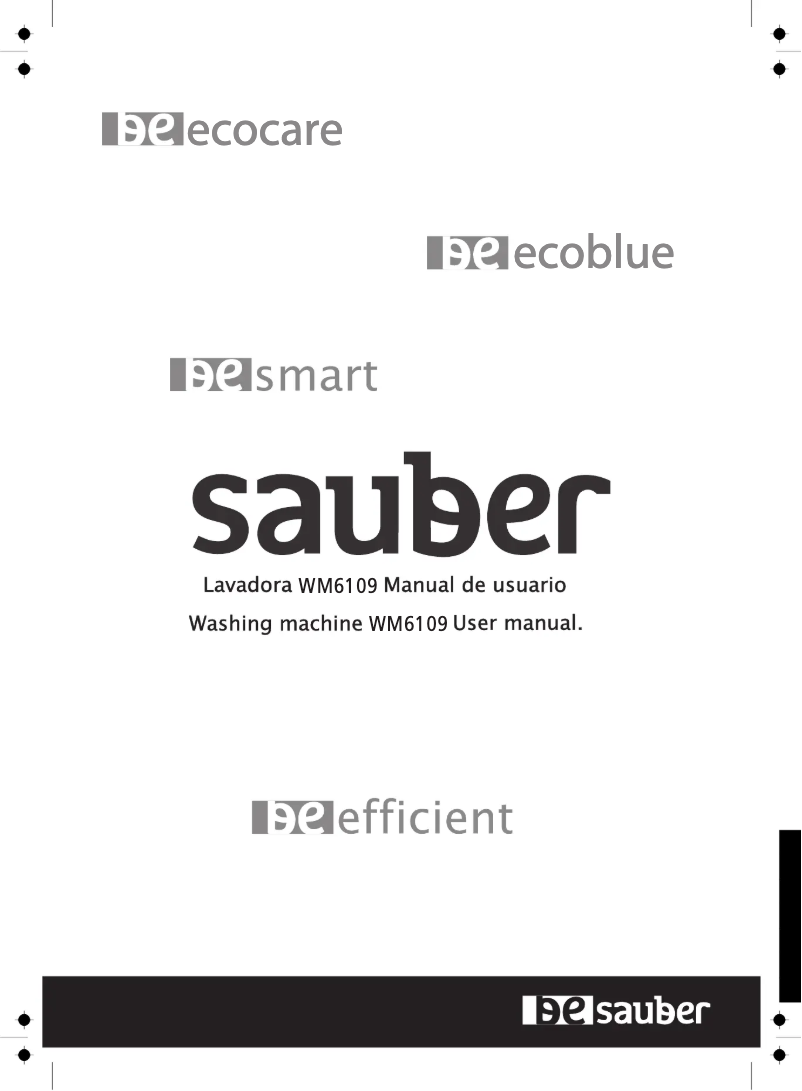 Página 1 del manual Manual de usuario Sauber WM6109