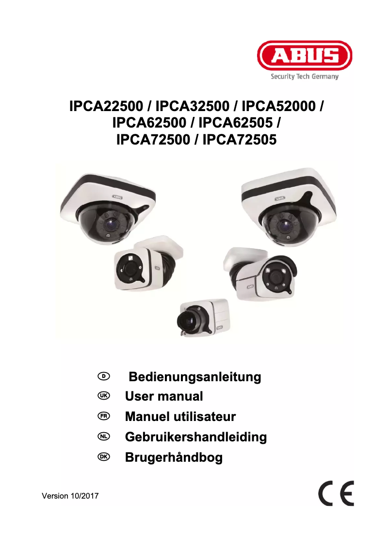 Página 1 del manual Manual de usuario Abus IPCA72500