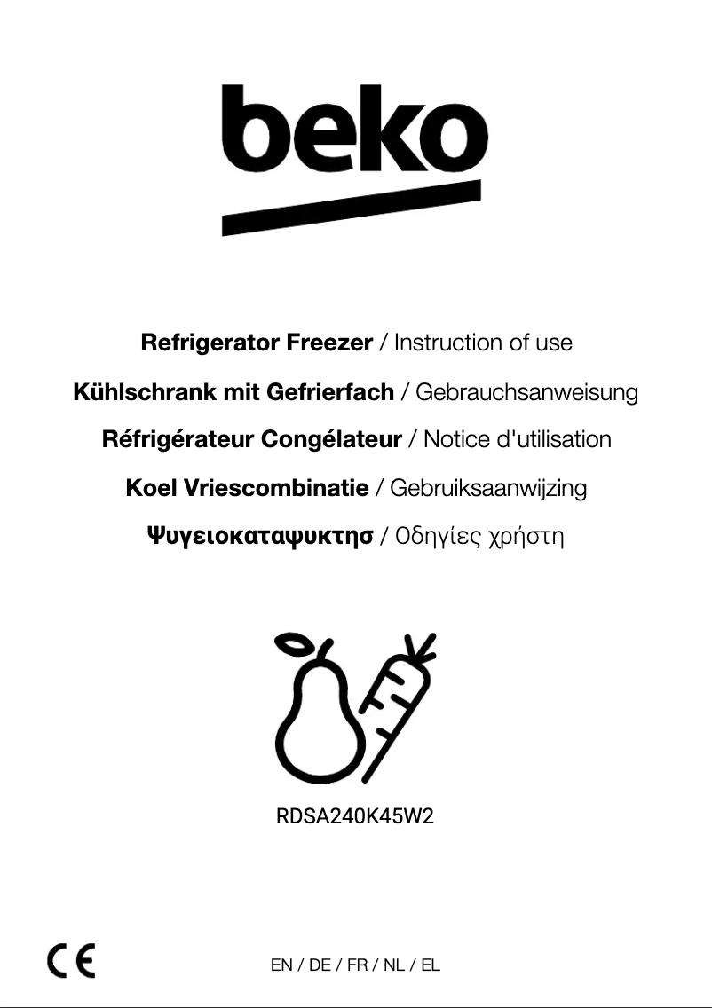 Imagen de la primera página del manual del dispositivo RDSA240K45W2