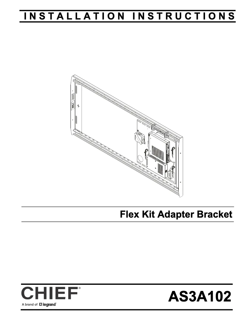 Página 1 del manual Manual de usuario Chief AS3A102