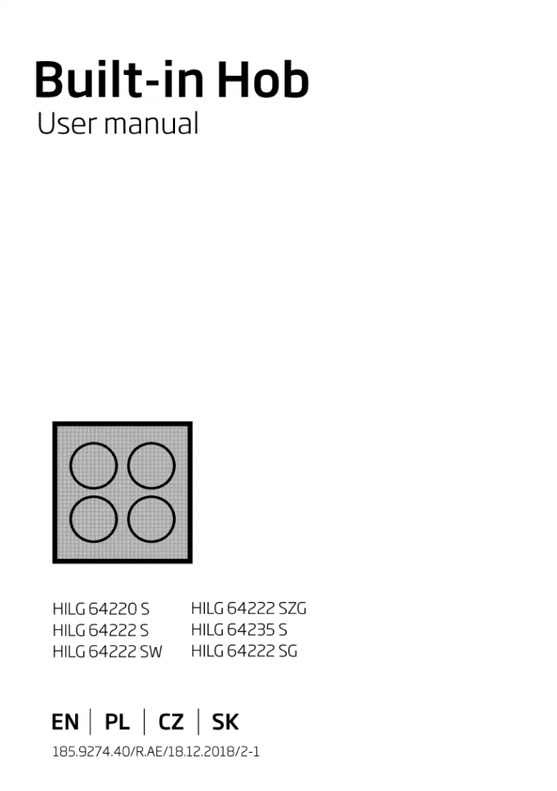 Imagen de la primera página del manual del dispositivo HILG 64222 SW