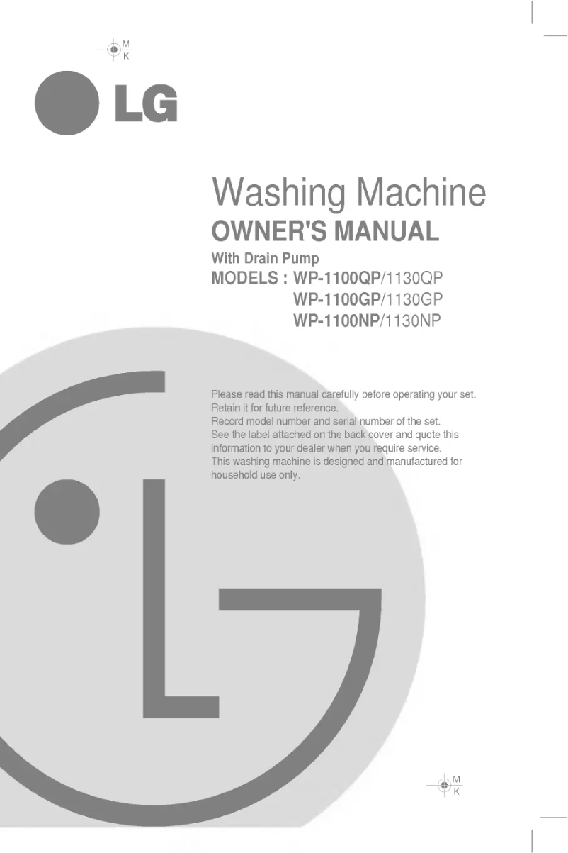 Página 1 del manual Manual de usuario LG WP-1100QP