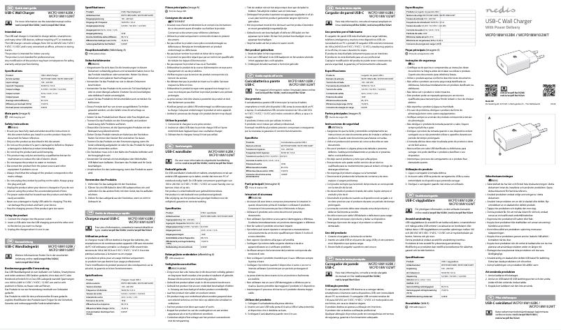 Página nº 1 - Manual de usuario Nedis WCPD18W102BK