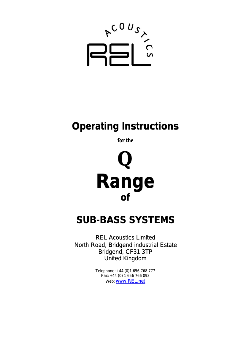Imagen de la primera página del manual del dispositivo Quake