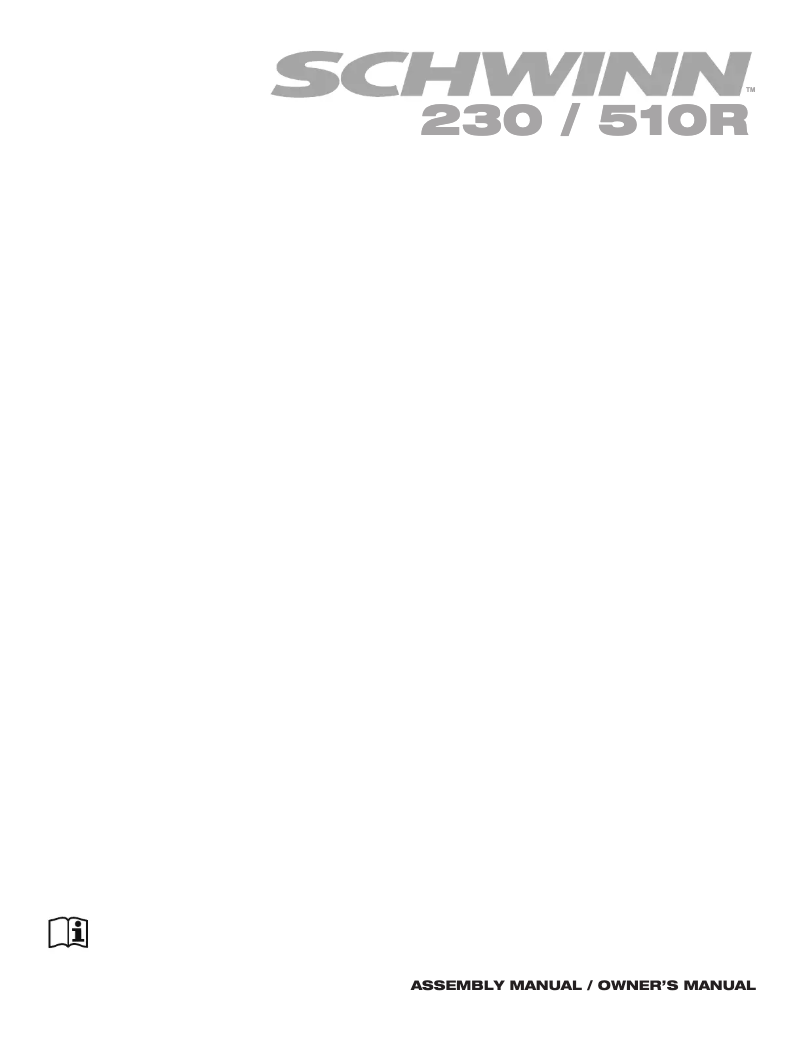 Página 1 del manual Instrucciones / montaje Schwinn 510R