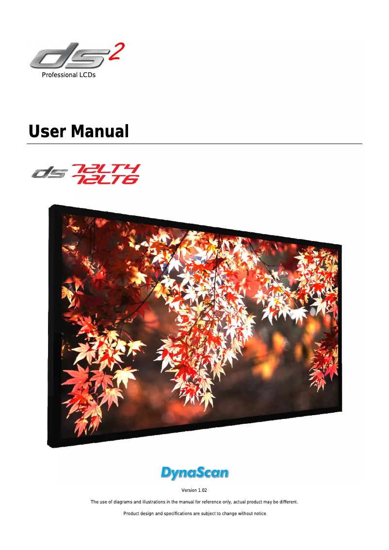 Imagen de la primera página del manual del dispositivo DS72LT6