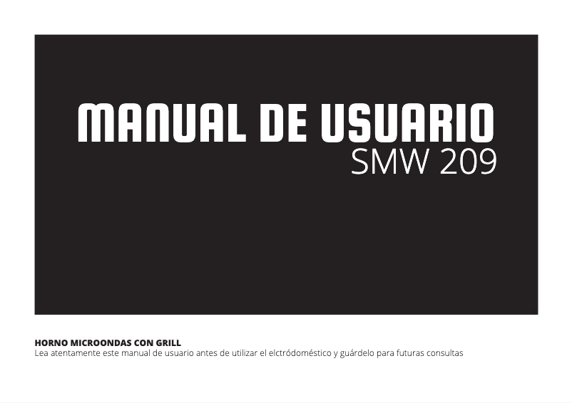Página 1 del manual Manual de usuario Schneider SMW 209