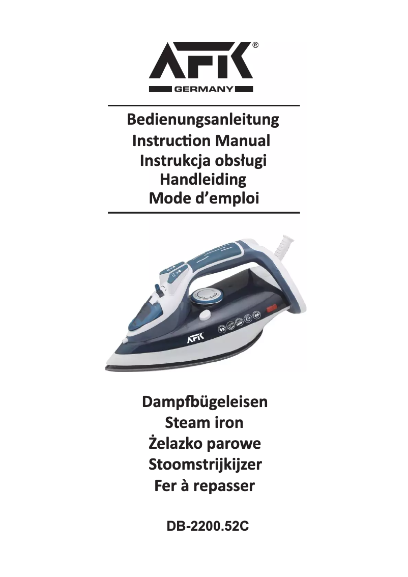 Página nº 1 - Manual de usuario AFK DB-2200.52C