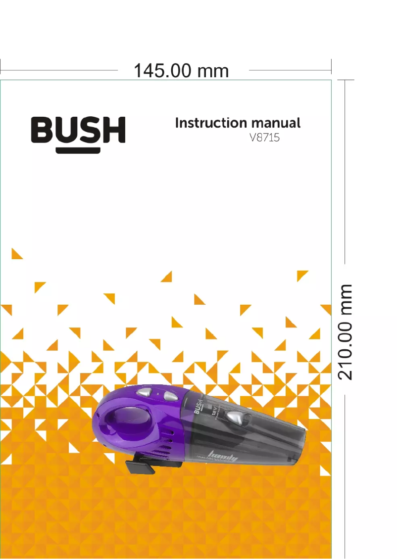 Página 1 del manual Manual de usuario Bush V8715