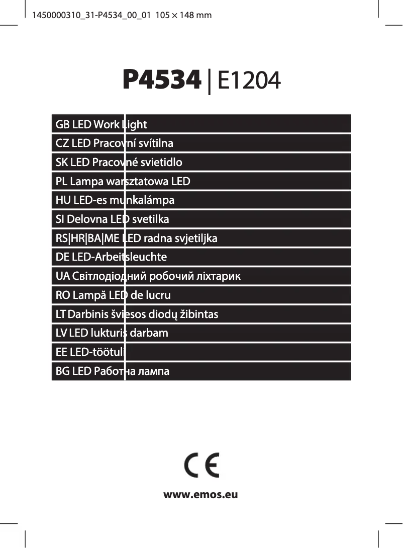Imagen de la primera página del manual del dispositivo P4534