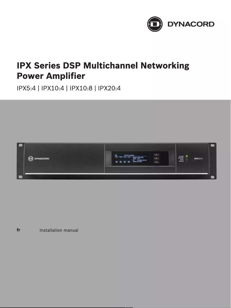 Página 1 del manual Manual de usuario Dynacord IPX10:8