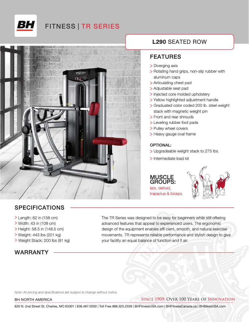 Imagen de la primera página del manual del dispositivo L290