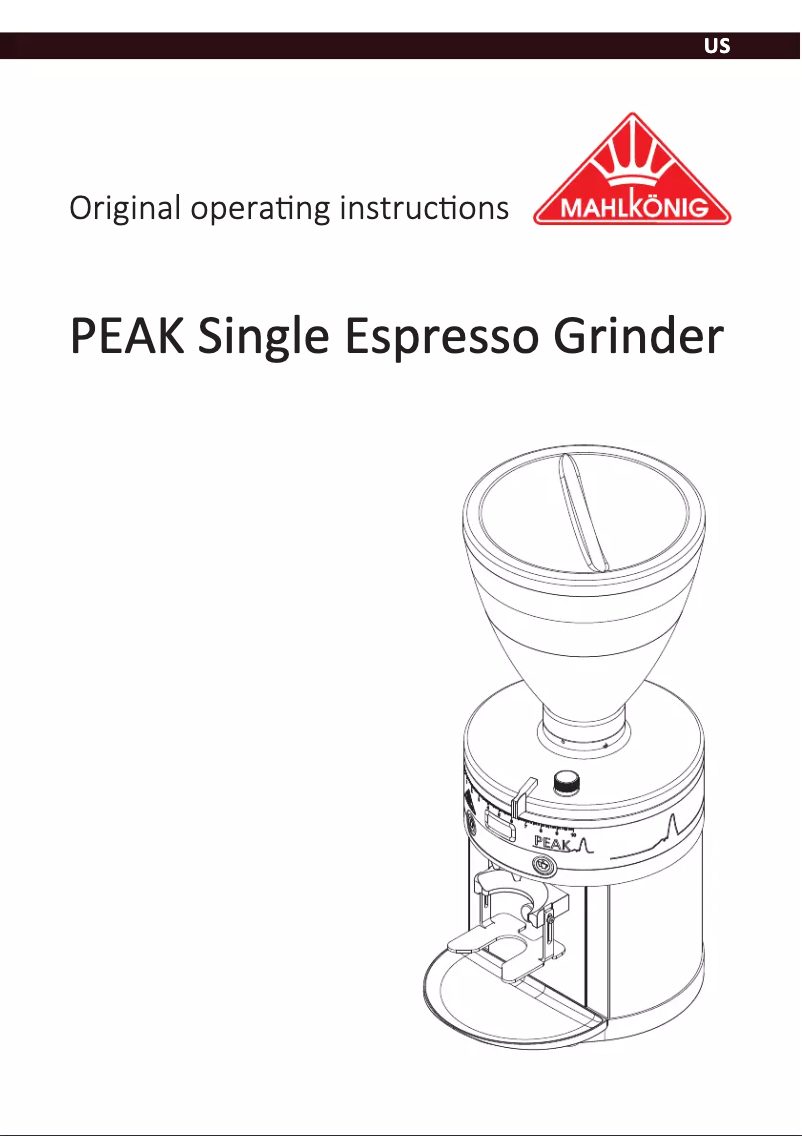Página 1 del manual Manual de usuario Mahlkönig Peak