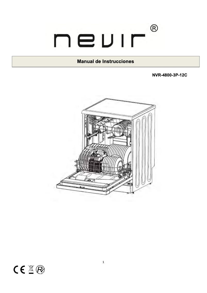 Imagen de la primera página del manual del dispositivo NVR-4800 3P-12C
