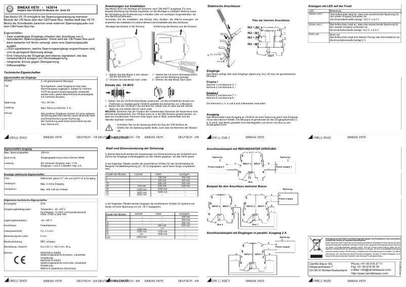 Página 1 del manual Manual de usuario Gossen Sineax VS70