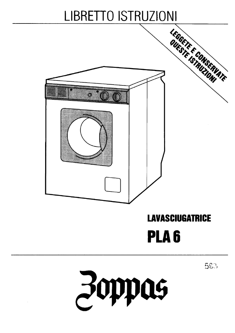 Página 1 del manual Manual de usuario Zoppas PLA6
