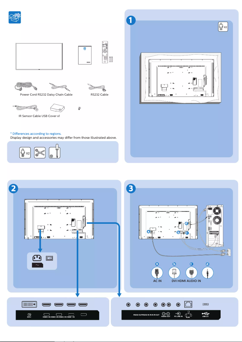 Imagen de la primera página del manual del dispositivo Signage Solutions 55BDL3010Q