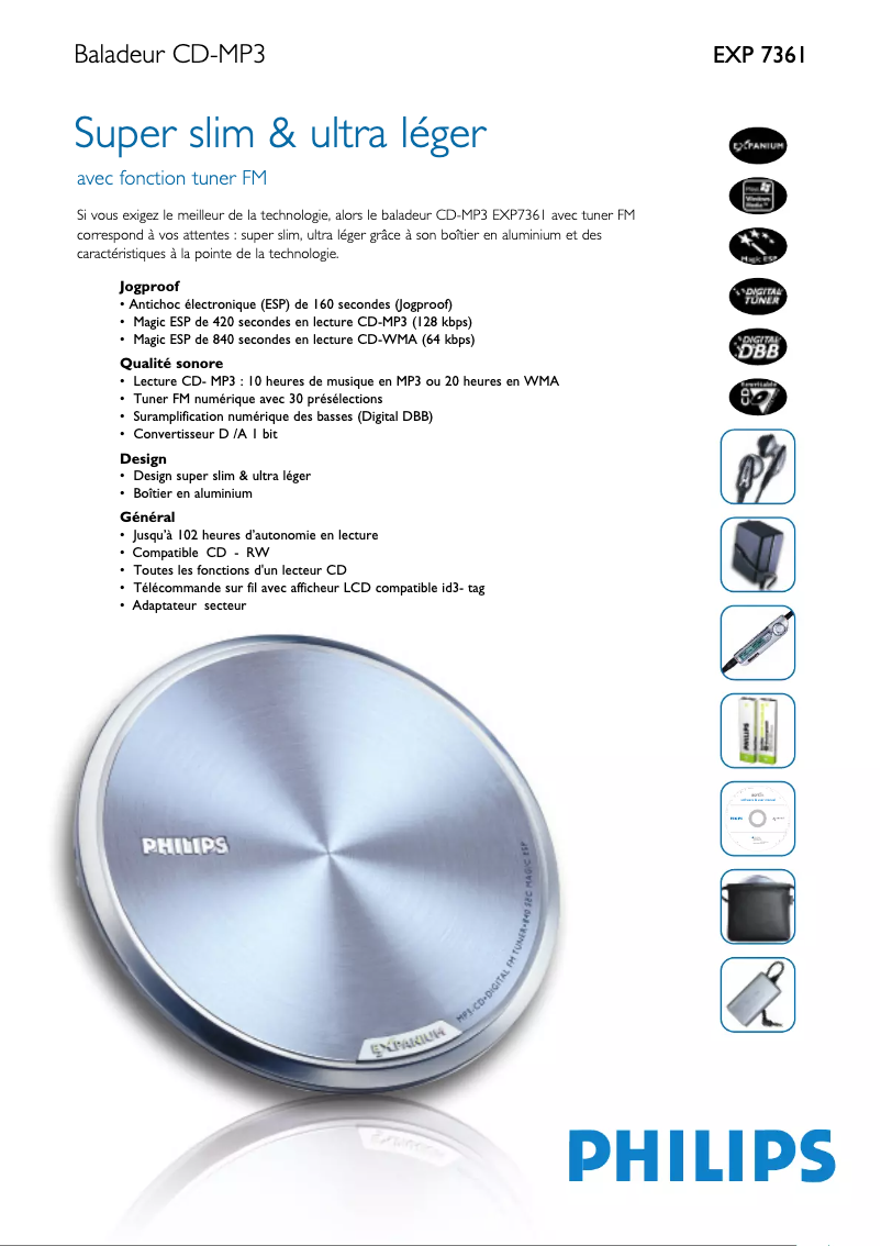 Imagen de la primera página del manual del dispositivo EXP7361