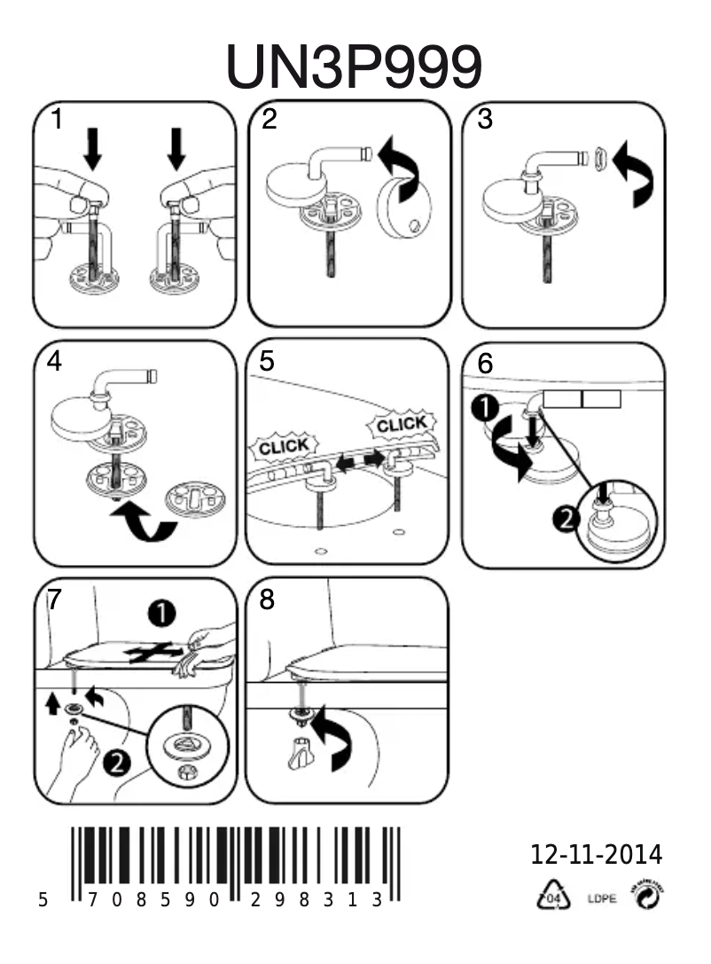 Página 1 del manual Manual de usuario Pressalit 2000