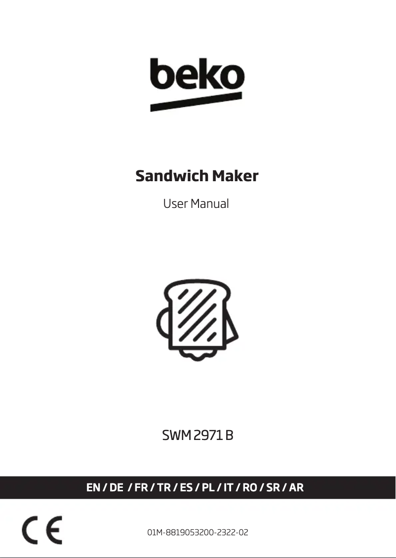 Página 1 del manual Manual de usuario Beko SWM 2971 B
