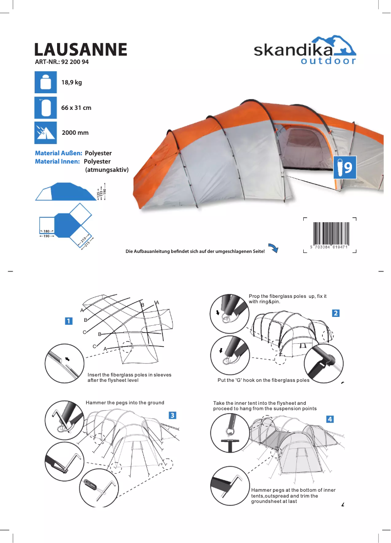 Imagen de la primera página del manual del dispositivo Lausanne