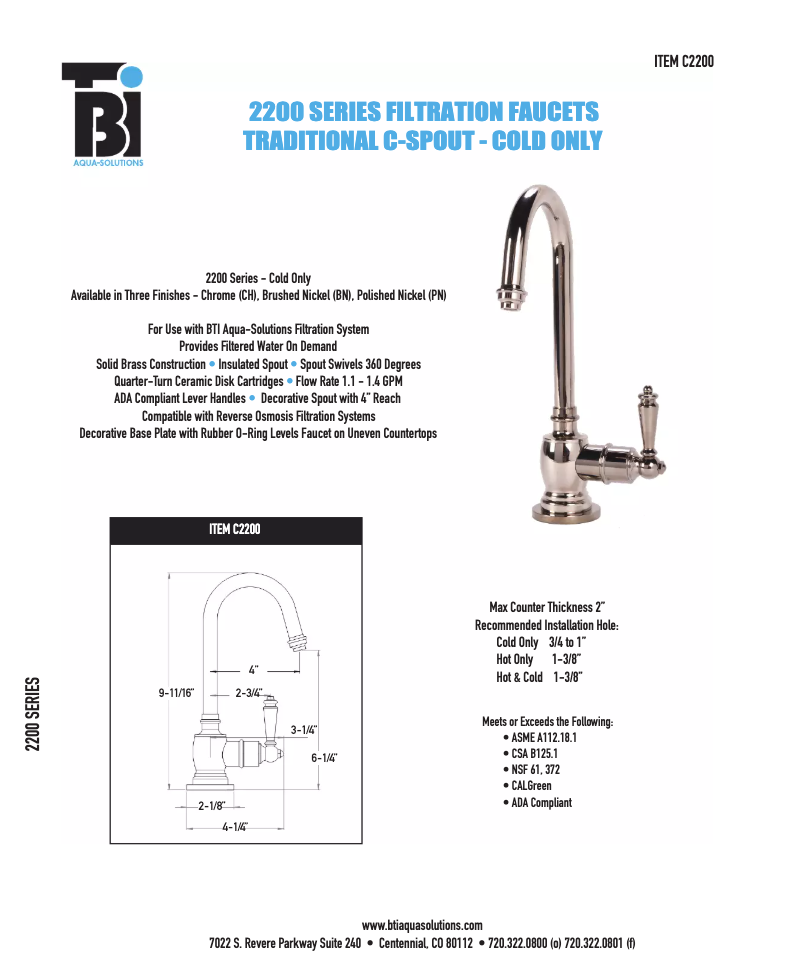 Imagen de la primera página del manual del dispositivo C2200