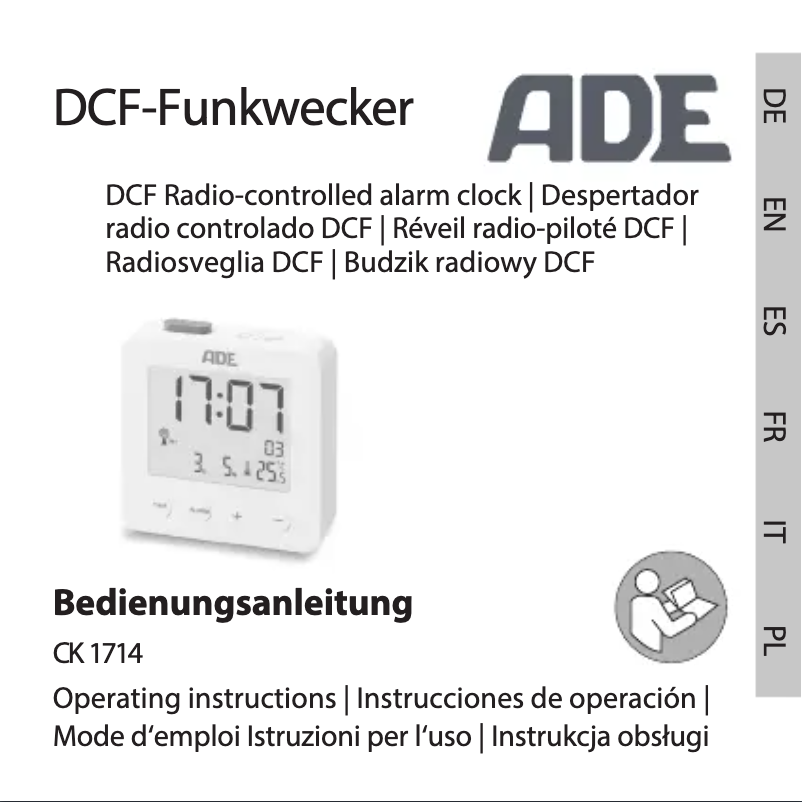 Página 1 del manual Manual de usuario ADE CK 1714