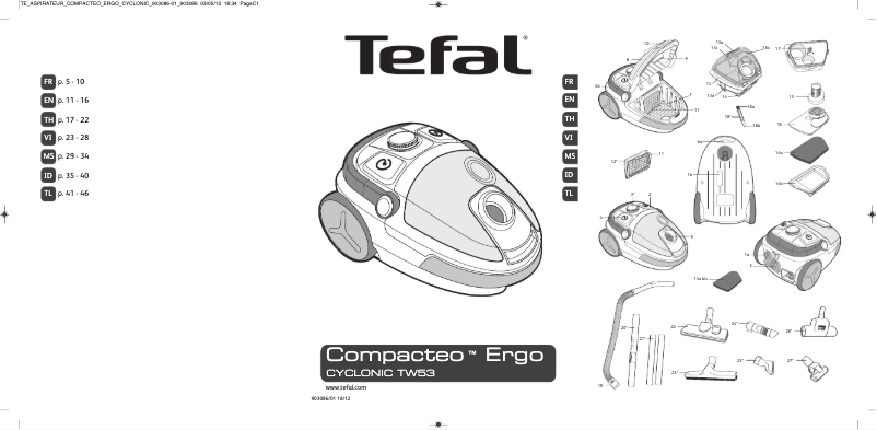 Imagen de la primera página del manual del dispositivo Compacteo Ergo TW539688