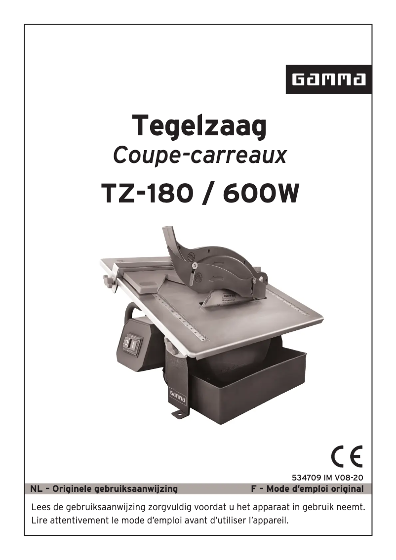 Imagen de la primera página del manual del dispositivo TZ-180
